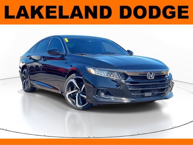 Used 2021 Crystal Black Pearl Honda Sport image 1