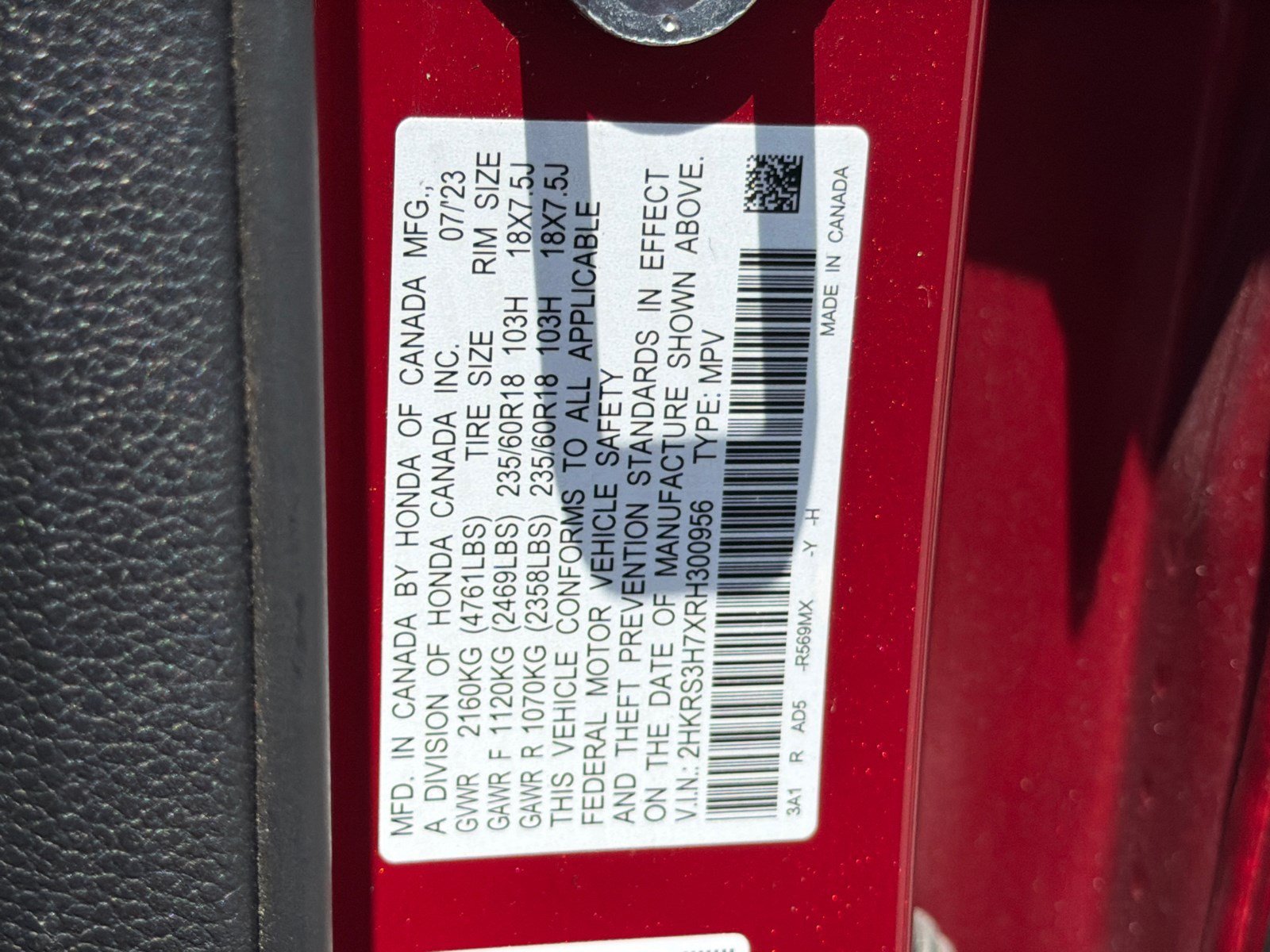 Certified Used 2024 Radiant Red Metallic Honda EX-L image 36