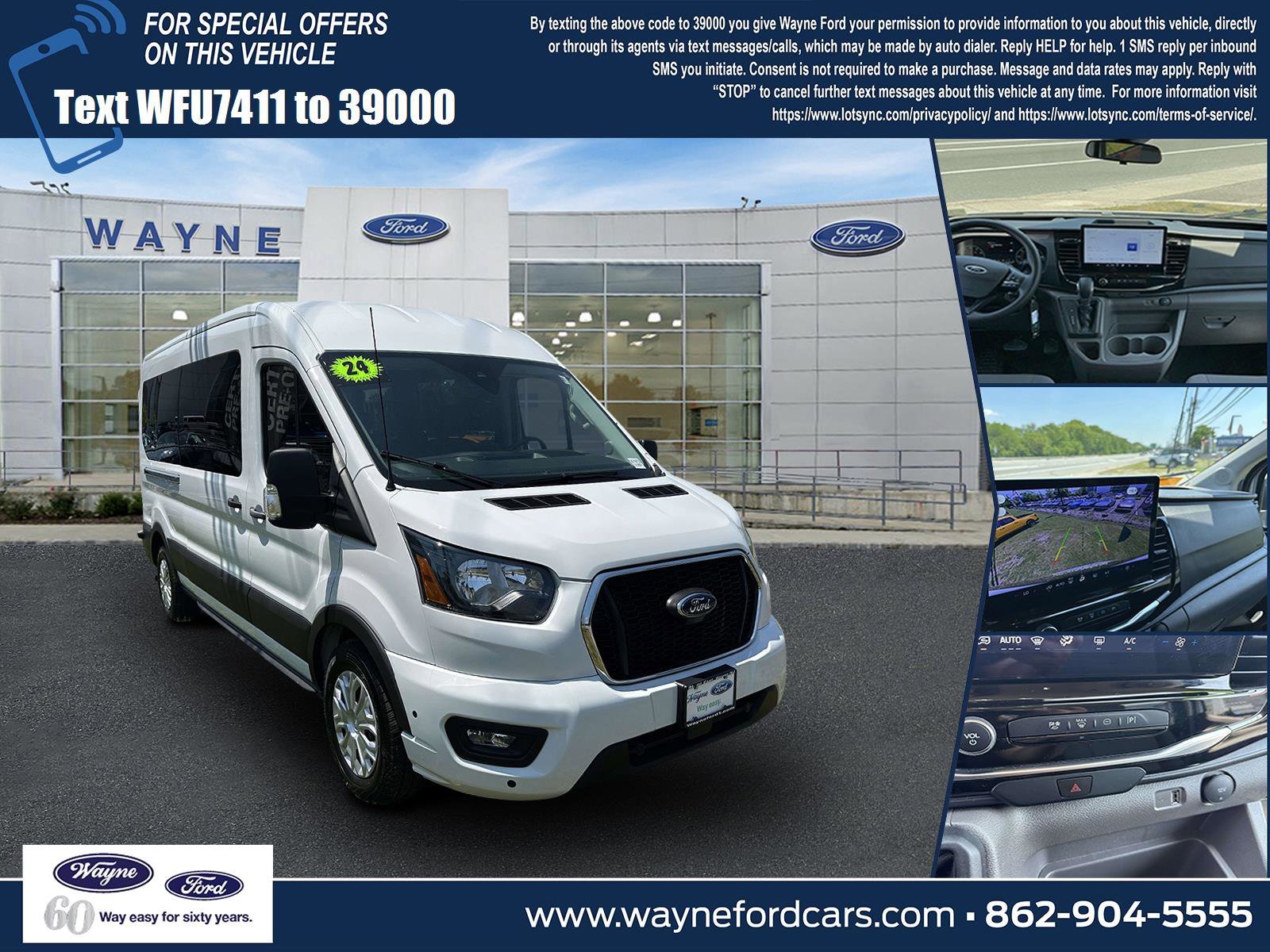 2024 Ford Transit 350 XLT Med Roof Sliding Pass. 148's photo