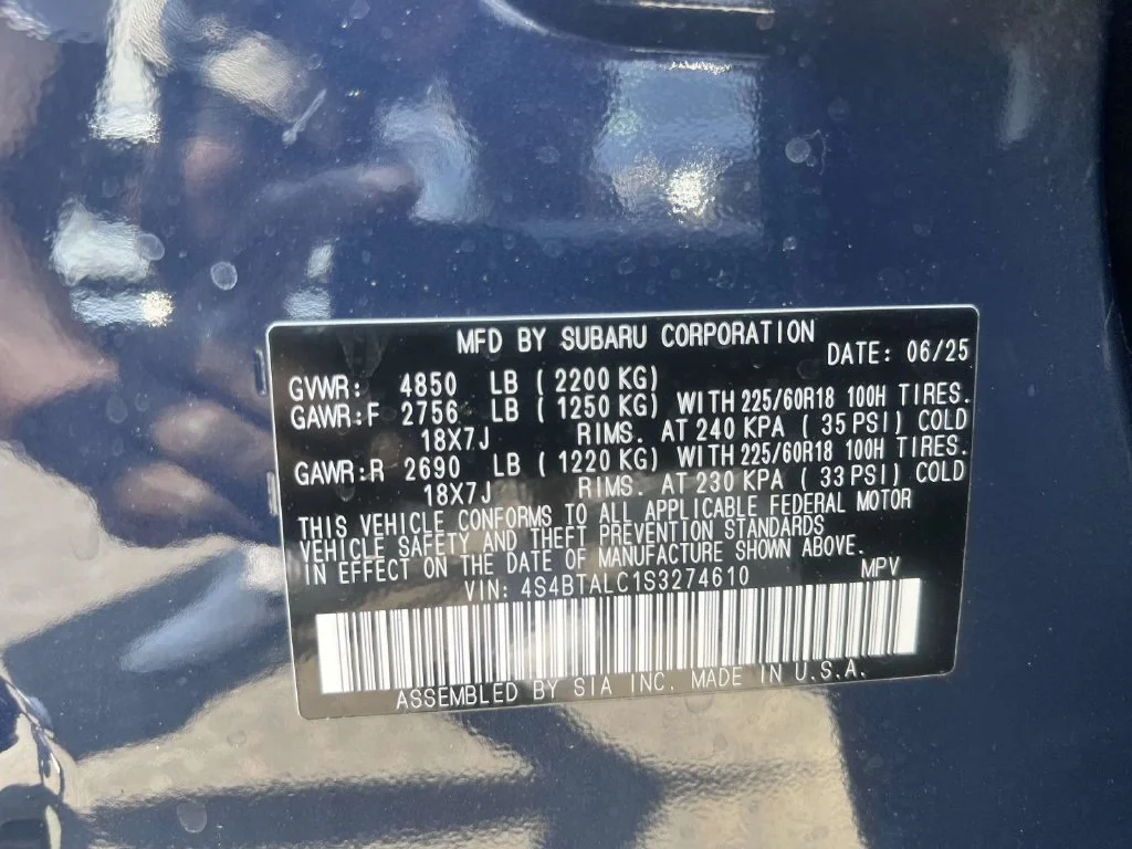 Used 2025 Cosmic Blue Pearl Subaru Onyx Edition image 14