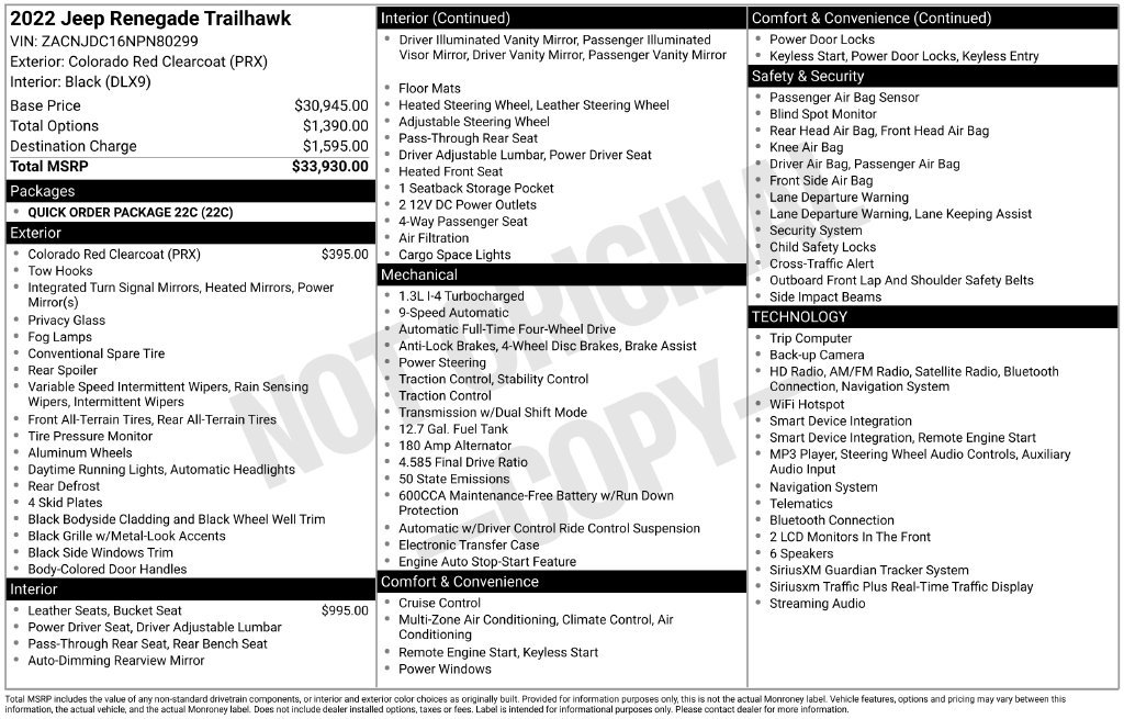 Used 2022 Red Jeep Trailhawk image 6