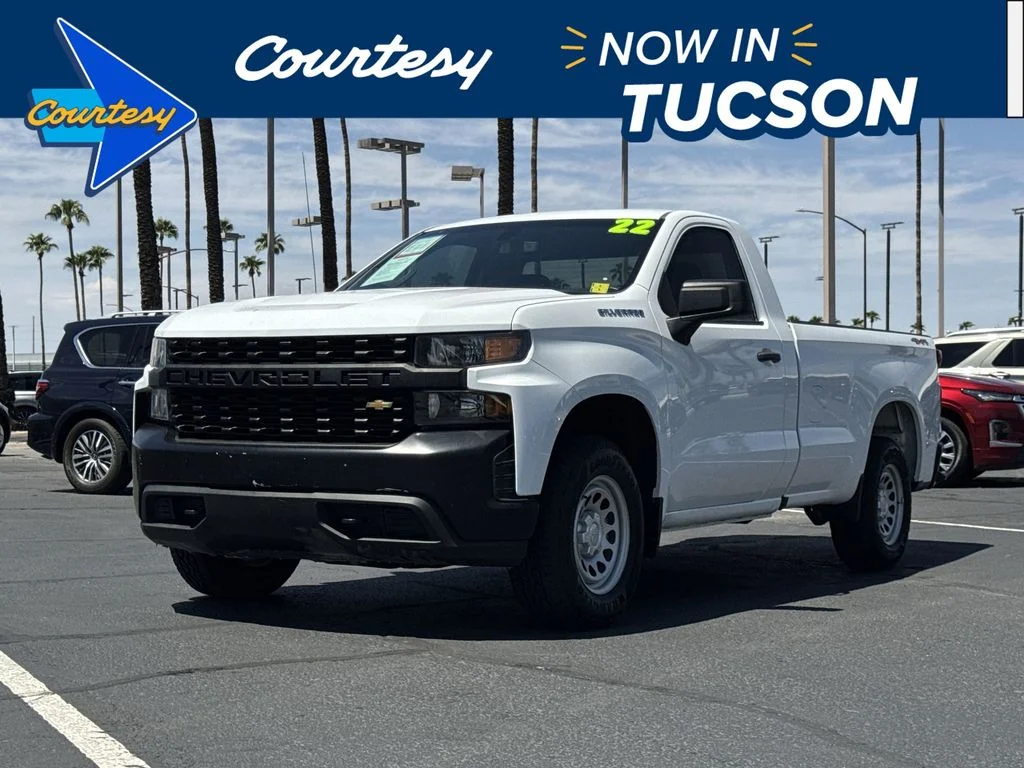 Used 2022 White Chevrolet Work Truck image 1