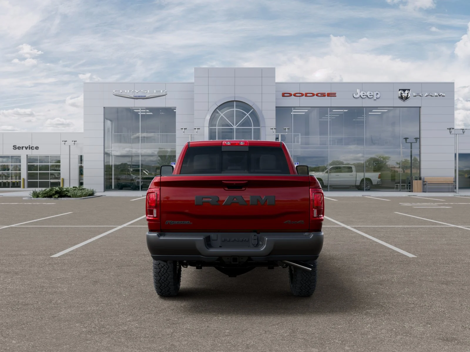 New 2026 Molten Red Pearl-Coat Exterior Paint RAM Rebel image 35