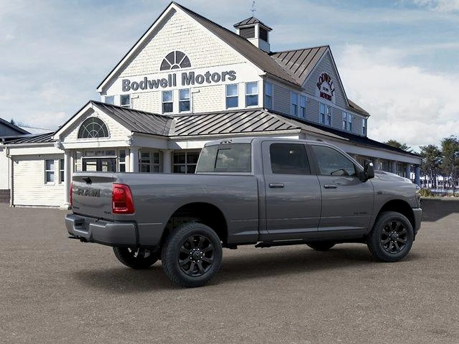 New 2027 Ceramic Gray Clear-Coat Exterior Paint RAM Laramie 4x4 Crew Cab 6