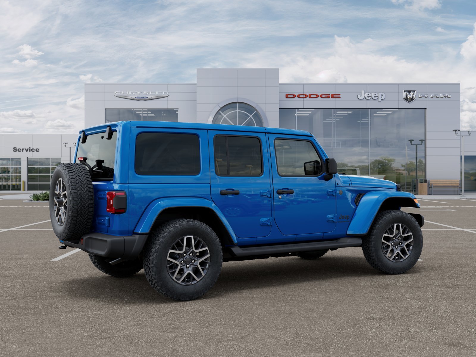 New 2026 Hydro Blue Pearl-Coat Exterior Paint Jeep Sahara image 13
