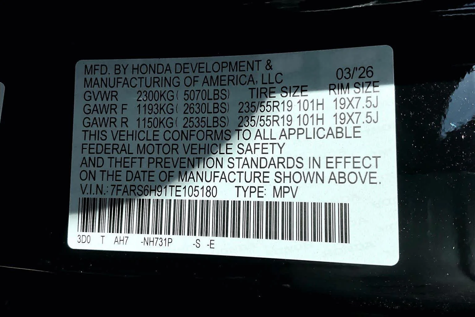 New 2026 Crystal Black Pearl Honda Sport Touring image 17