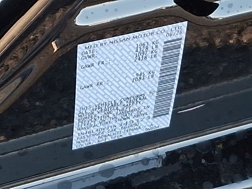 New 2026 Super Black Nissan 2.5 SV image 9