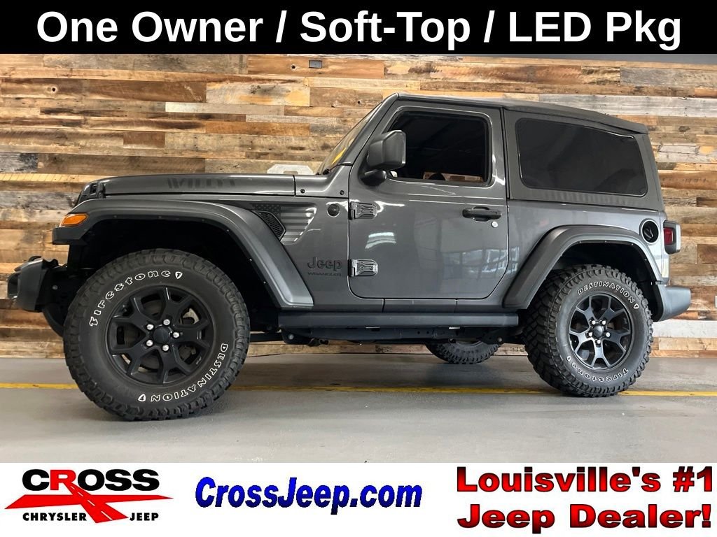Used 2022 Crystal Metallic Jeep Willys image 1