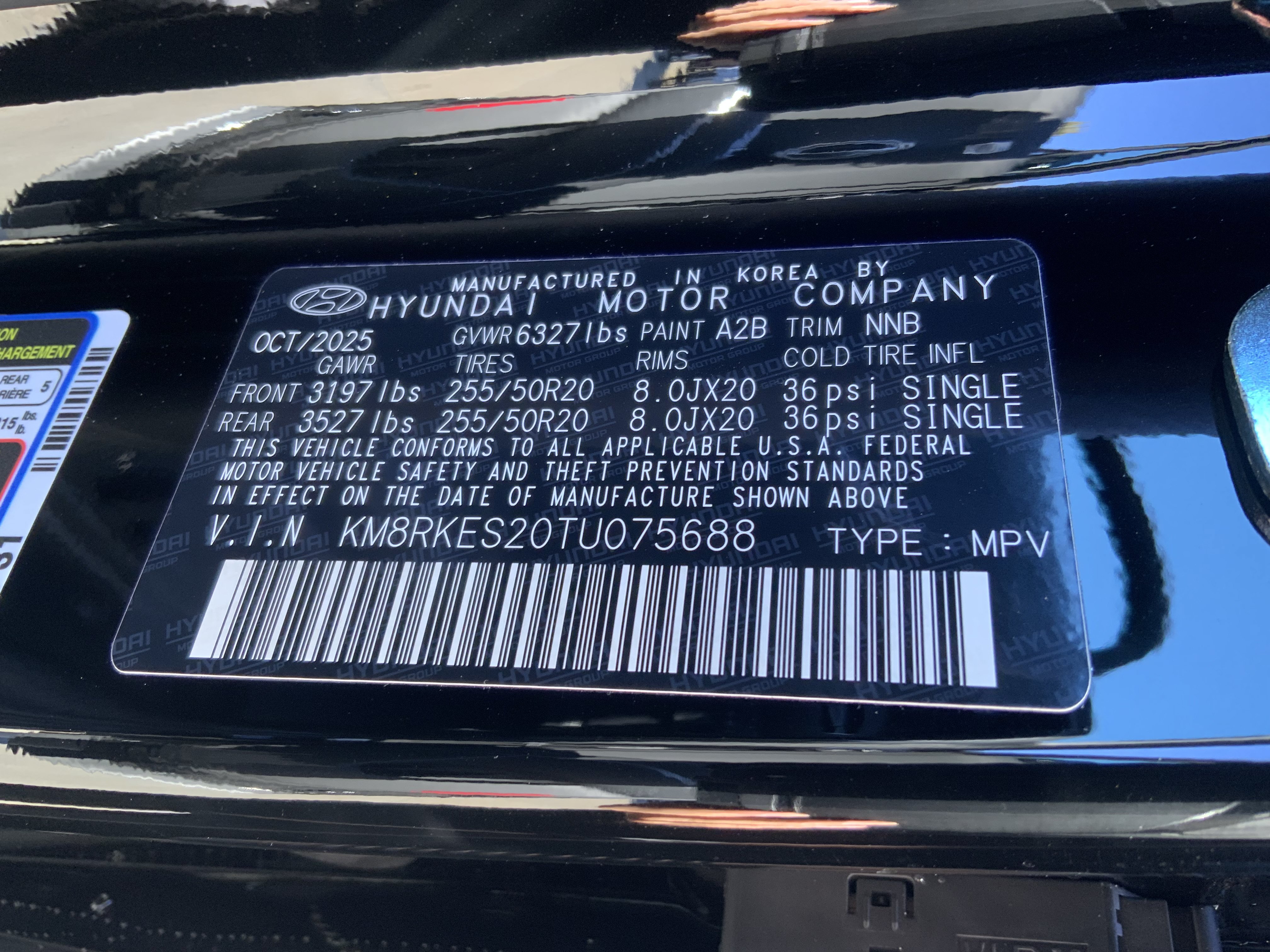 New 2026 Abyss Black Pearl Hyundai Limited image 12