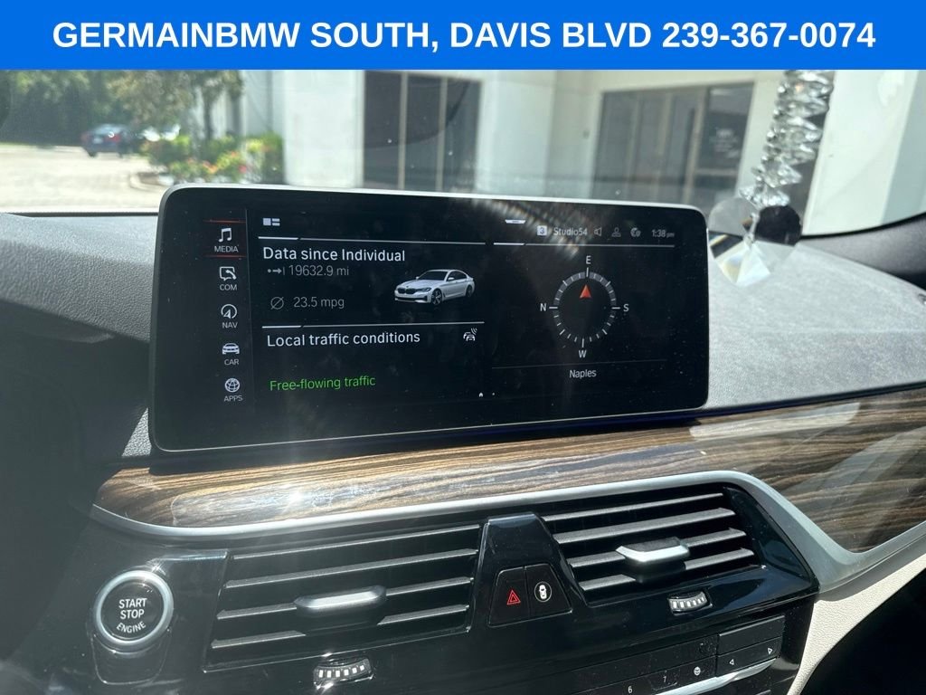 Certified Used 2023 Mineral White Metallic BMW 540i image 13