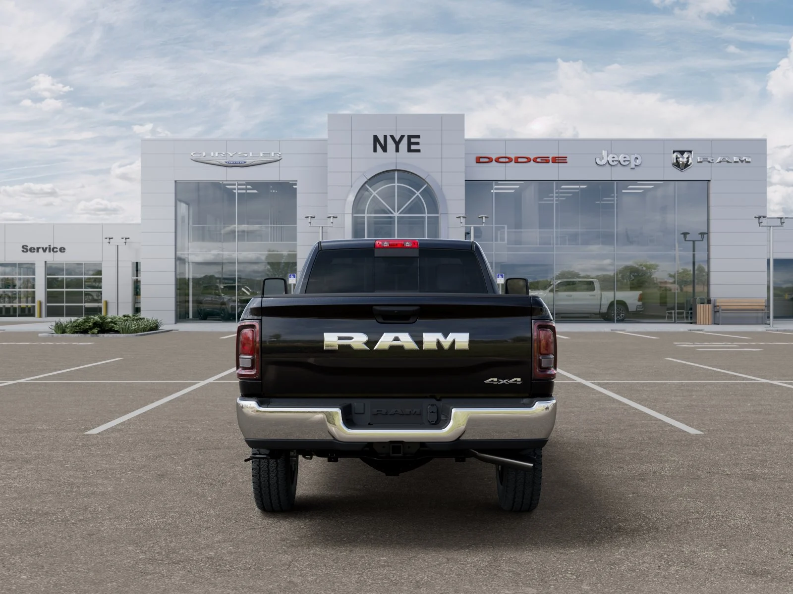 New 2026 Diamond Black Crystal Pearl-Coat Exterior Paint RAM Tradesman image 33