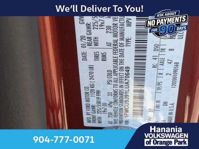 Used 2020 Orange Ford Titanium image 21