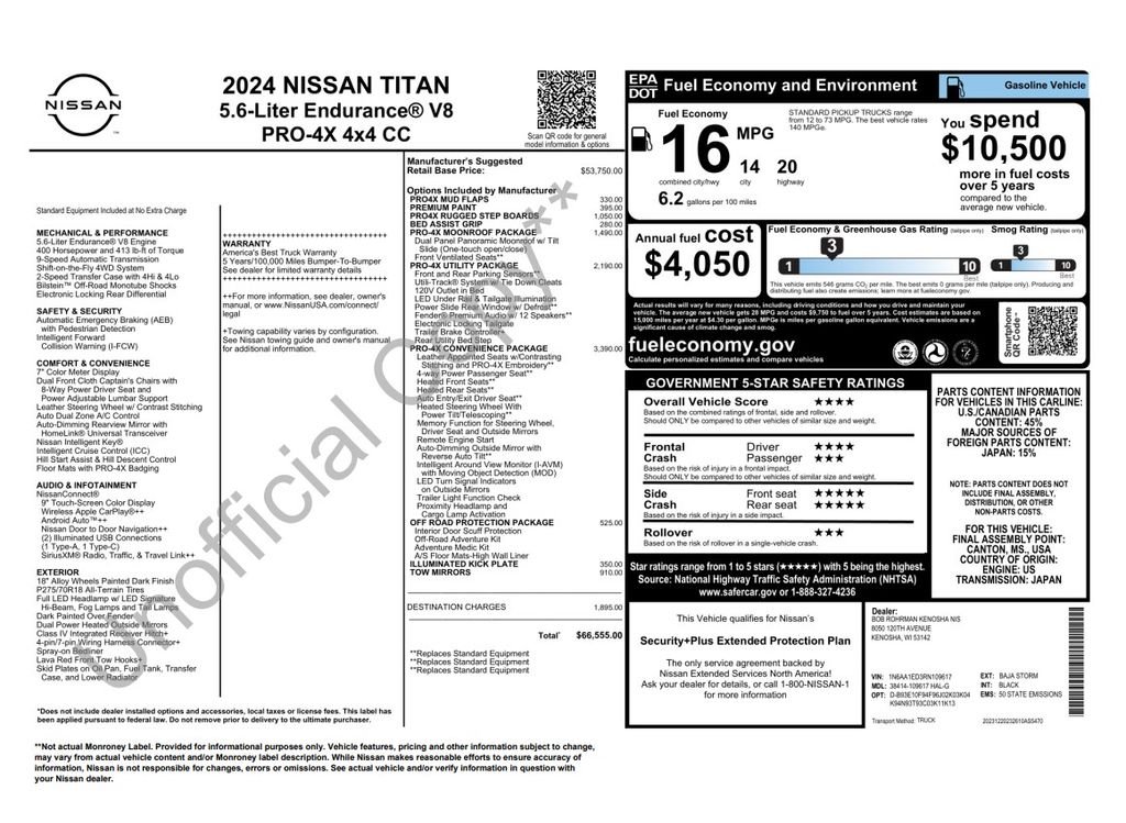 Used 2024 Baja Storm Nissan PRO-4X image 4