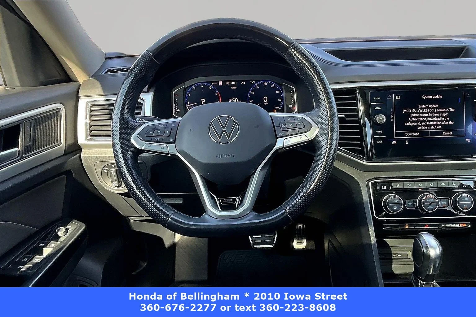 Used 2021 Deep Black Volkswagen 3.6L V6 SEL R-Line image 8