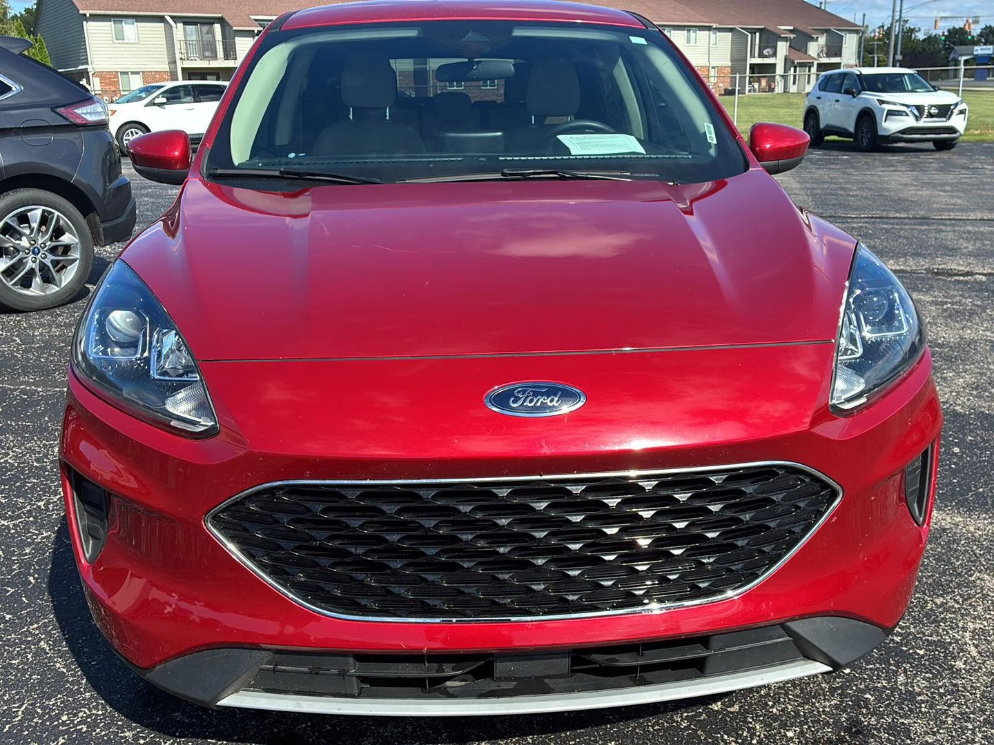 Used 2020 Rapid Red Metallic Tinted Clearcoat Ford SE image 7