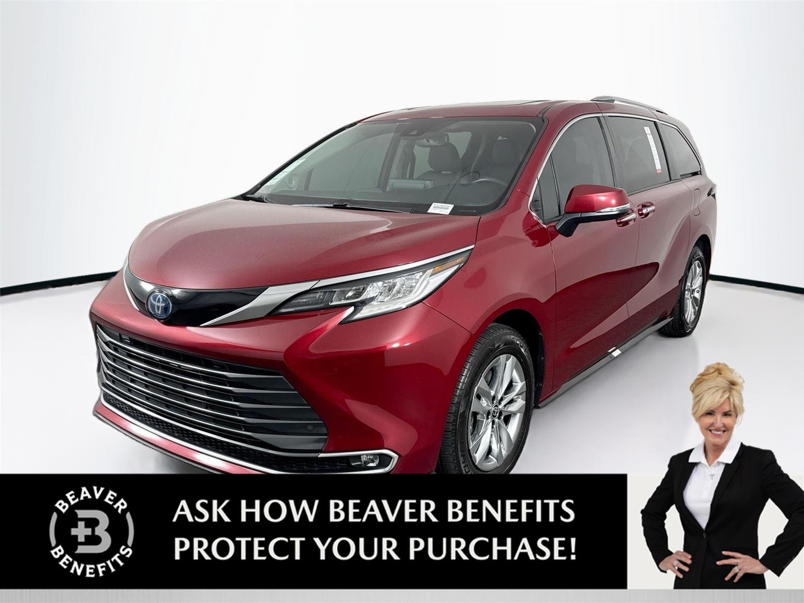 Used 2023 Ruby Flare Pearl Toyota Limited 7-Passenger image 1