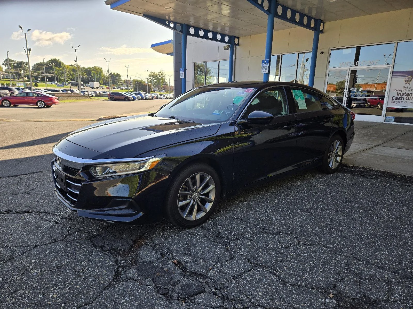 Used 2021 Crystal Black Pearl Honda LX image 1