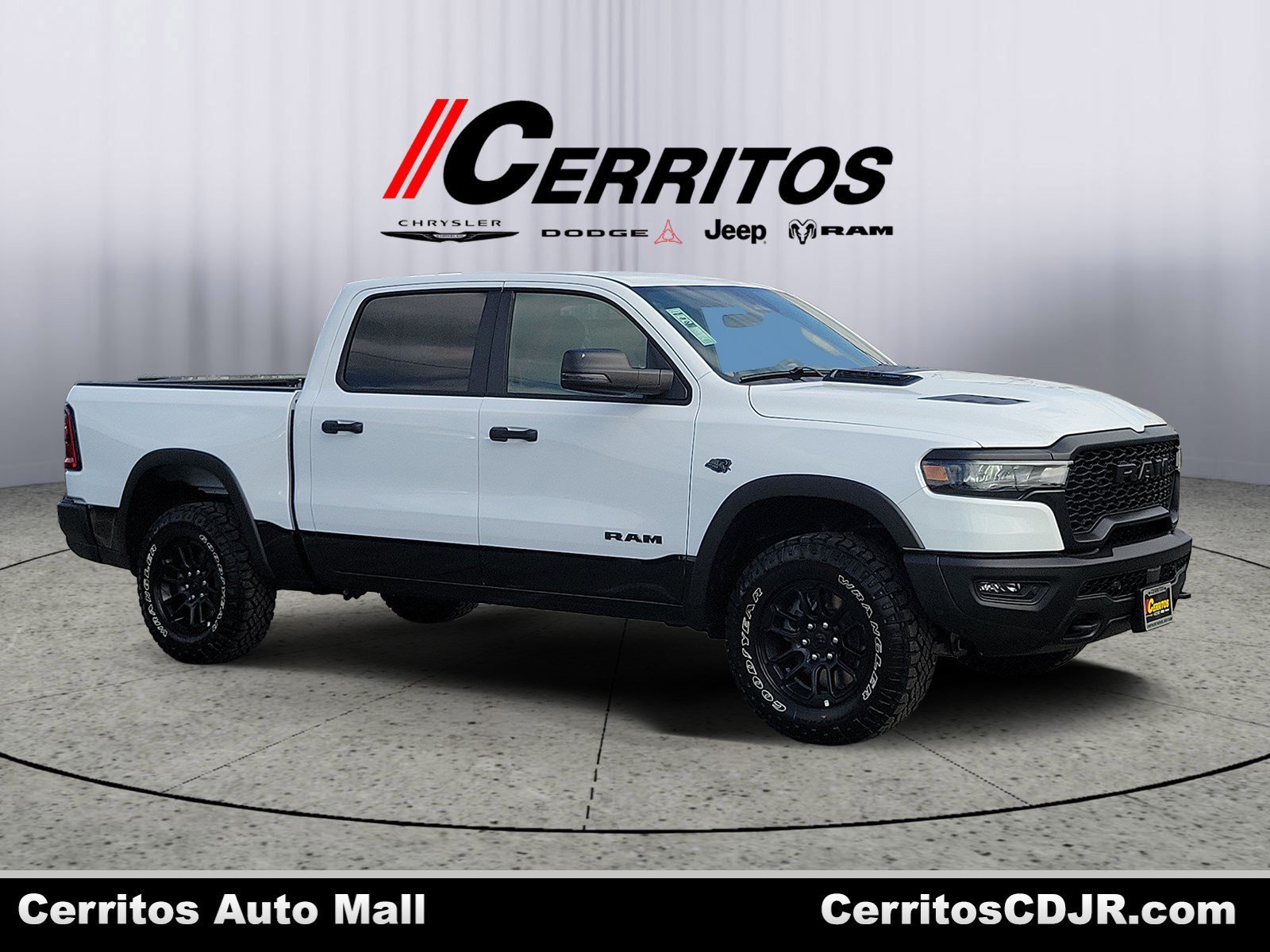 New 2027 Bright White Clear-Coat Exterior Paint RAM Rebel image 1