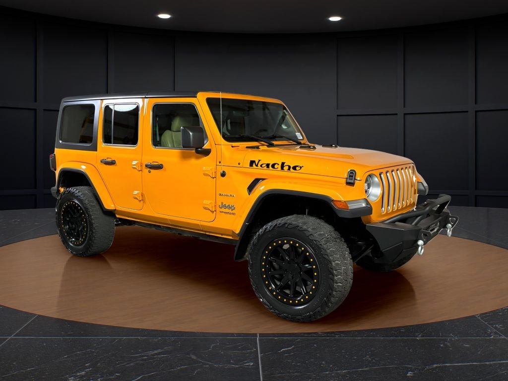 Used 2018 Yellow Jeep Unlimited Sahara image 7