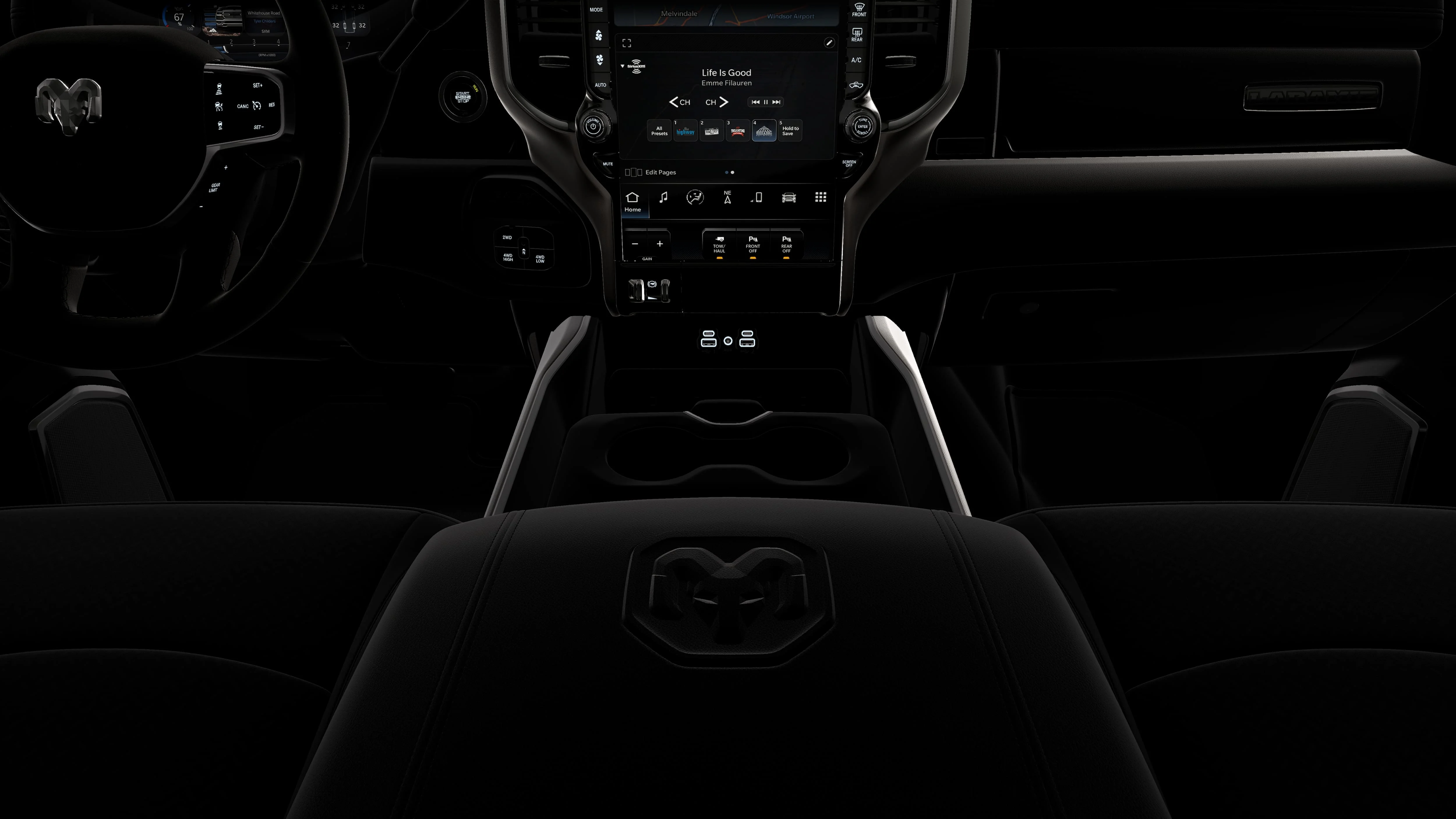 New 2026 Diamond Black Crystal Pearl-Coat Exterior Paint RAM LARAMIE image 17