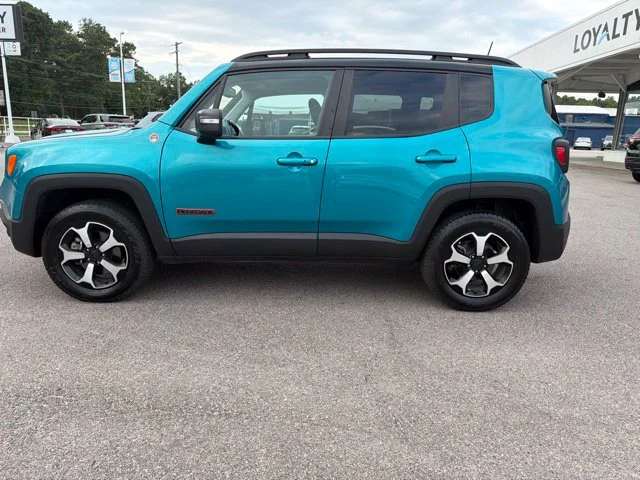 Used 2021 Teal Jeep Trailhawk image 2