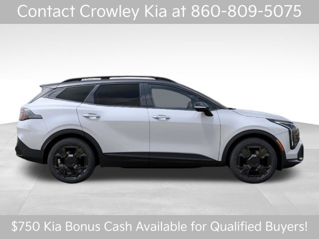 New 2027 Glacial White Pearl / Black Ro Kia X-Line image 7