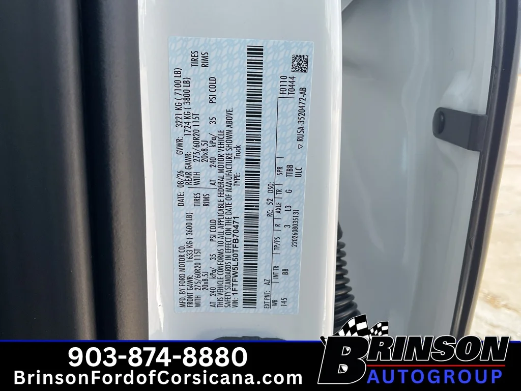 New 2026 Star White Metallic Tri-Coat Ford Lariat® image 23