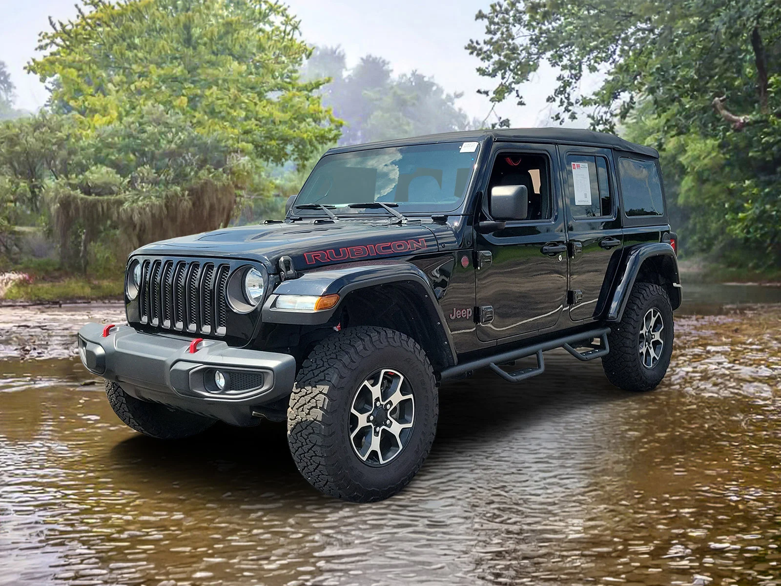 Used 2021 Black Clear Coat Jeep Rubicon image 2