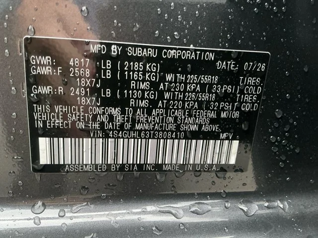 New 2026 MAGNETITE GRAY PEARL Subaru Limited image 16