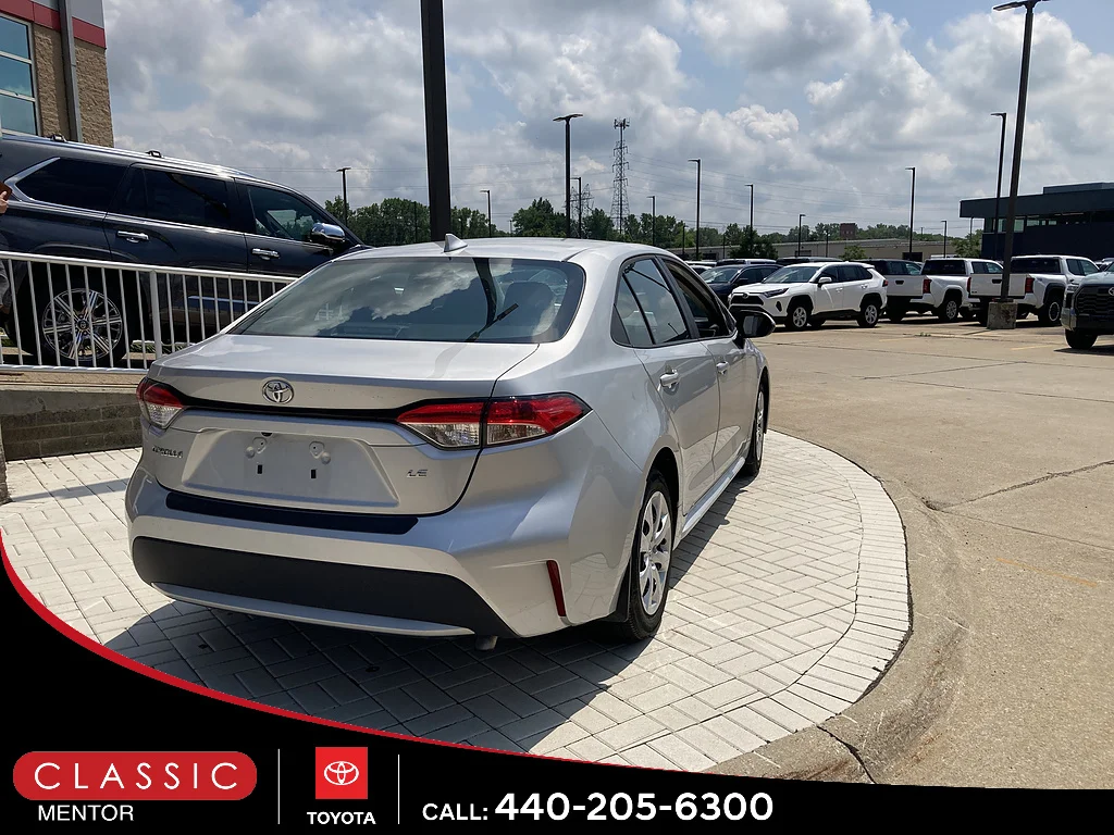 Used 2022 Classic Silver Metallic Toyota LE image 2
