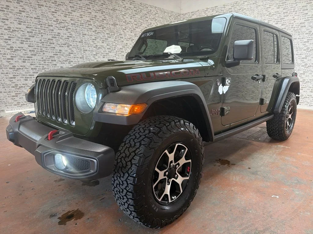 Used 2021 Sarge Green Clearcoat Jeep Unlimited Rubicon image 3