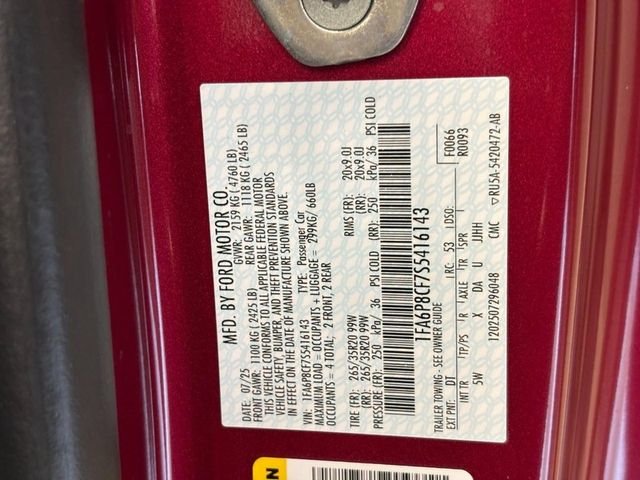 New 2025 Molten Magenta Metallic Tri-coat Ford GT Premium image 18