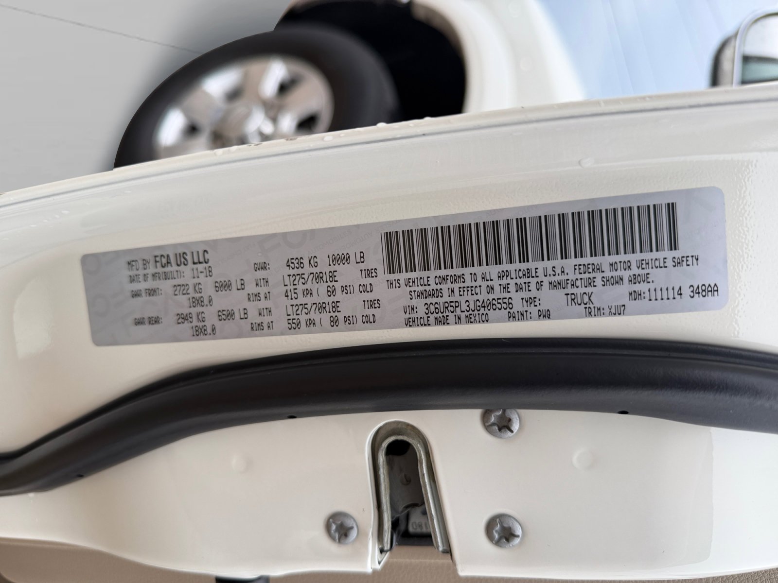 Used 2018 Pearl White Ram Longhorn image 25