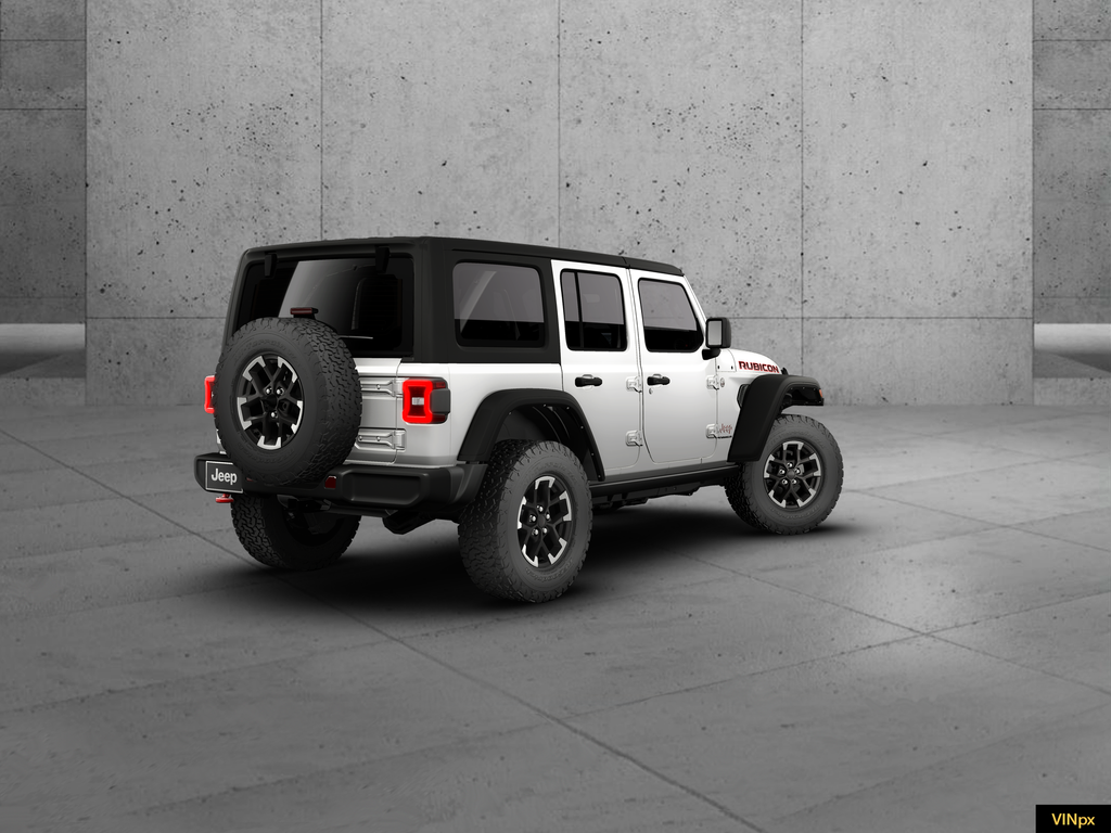 New 2026 Bright White Clear-Coat Exterior Paint Jeep Rubicon image 3