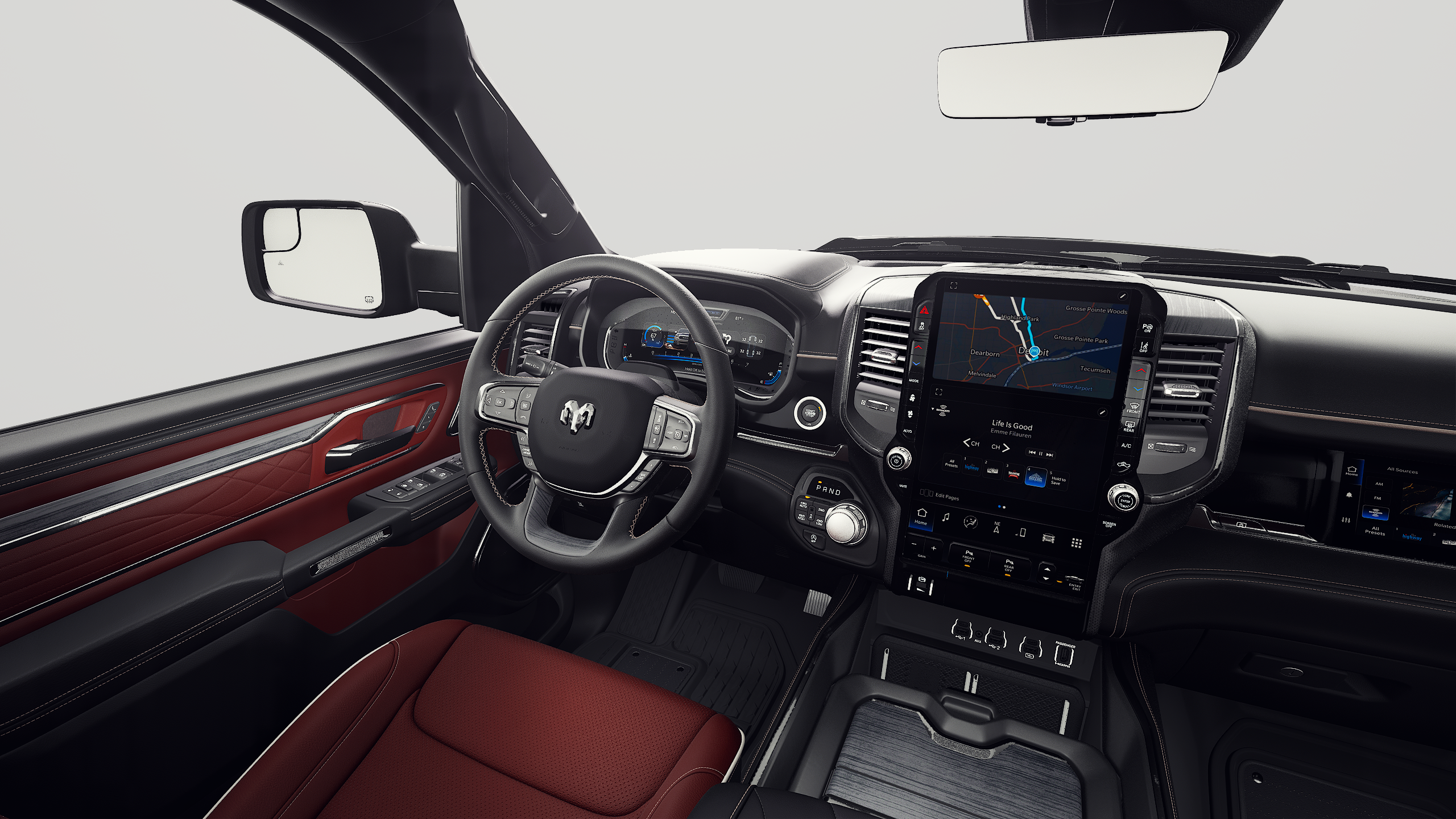 New 2027 Diamond Black Crystal Pearl-Coat Exterior Paint RAM Limited image 8