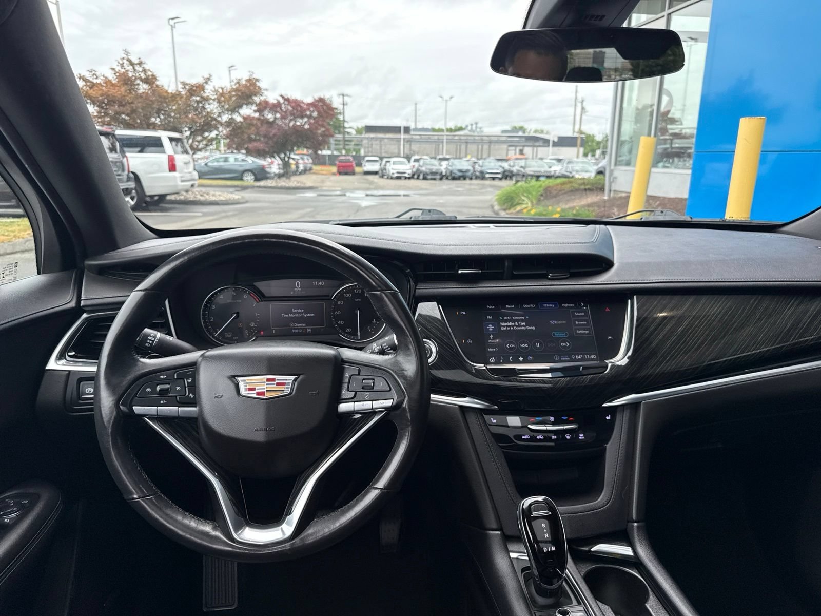 Used 2020 CRYSTAL WHITE TRICOAT Cadillac AWD Premium Luxury image 2