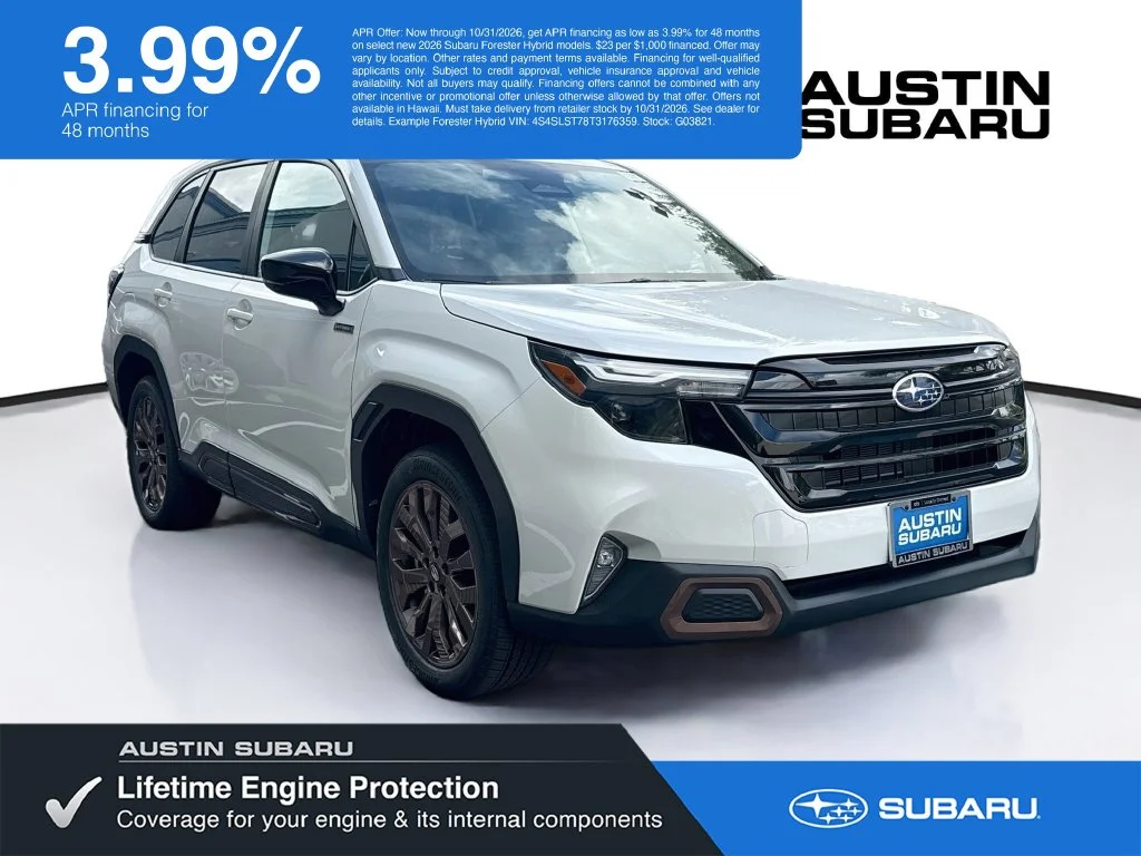 New 2026 White Subaru Sport Hybrid image 1
