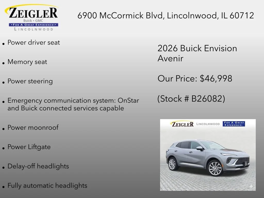 New 2026 Moonstone Gray Metallic Buick Avenir image 18
