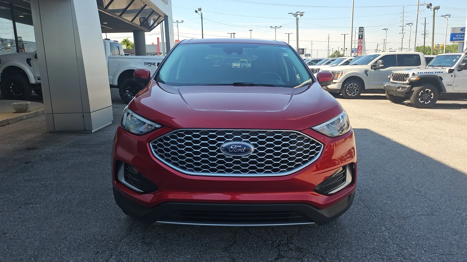 Used 2024 Red Ford 2024 FORD EDGE SEL 4DR SUV 112.2 WB AWD image 7