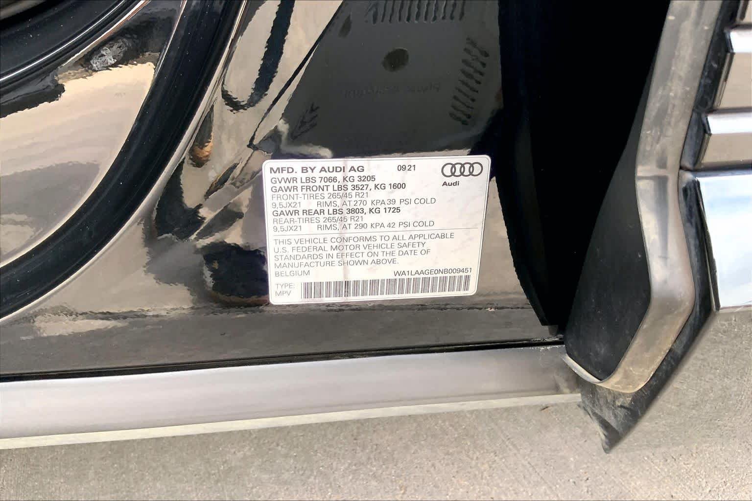 Used 2022 Brilliant Black Audi Premium Plus image 35