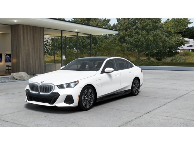 New 2027 Mineral White Metallic BMW 550e image 1