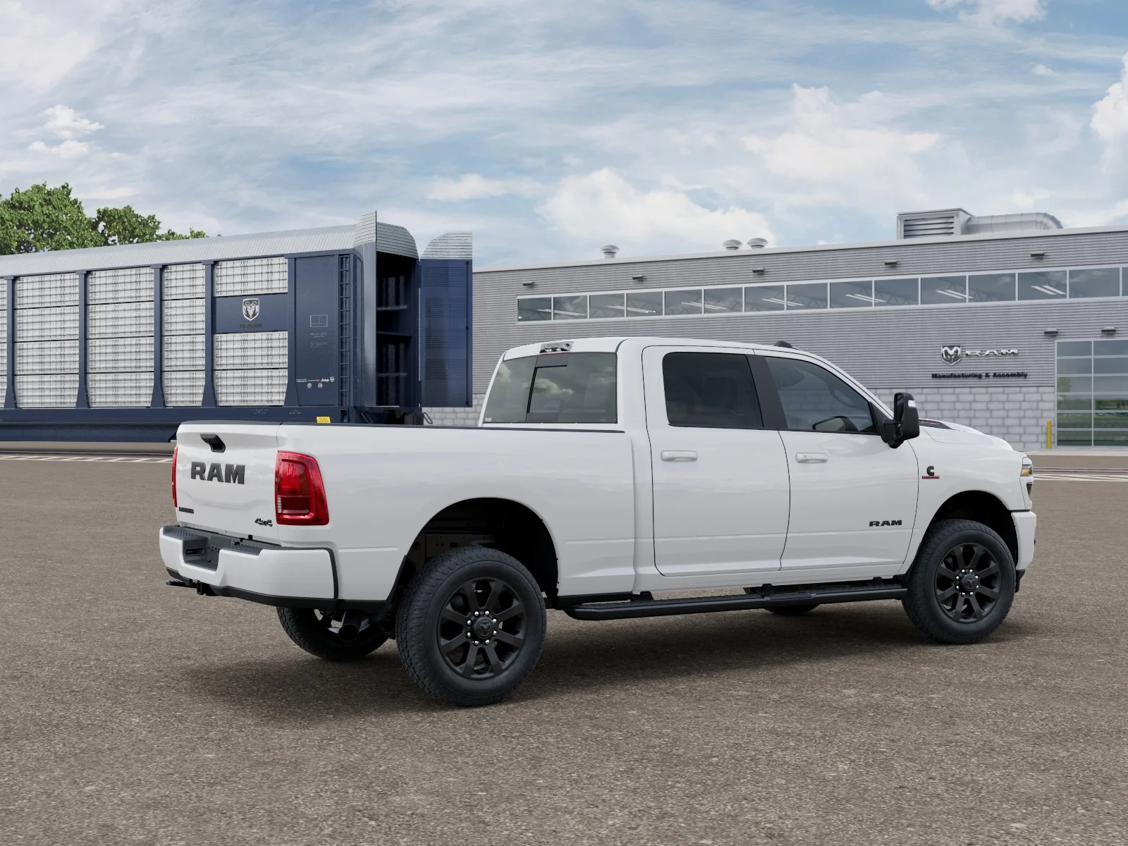 New 2026 Bright White Clear-Coat Exterior Paint RAM LARAMIE image 2