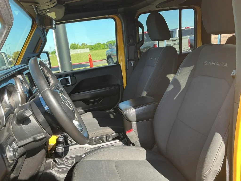 Used 2018 Yellow Jeep Unlimited Sahara image 16