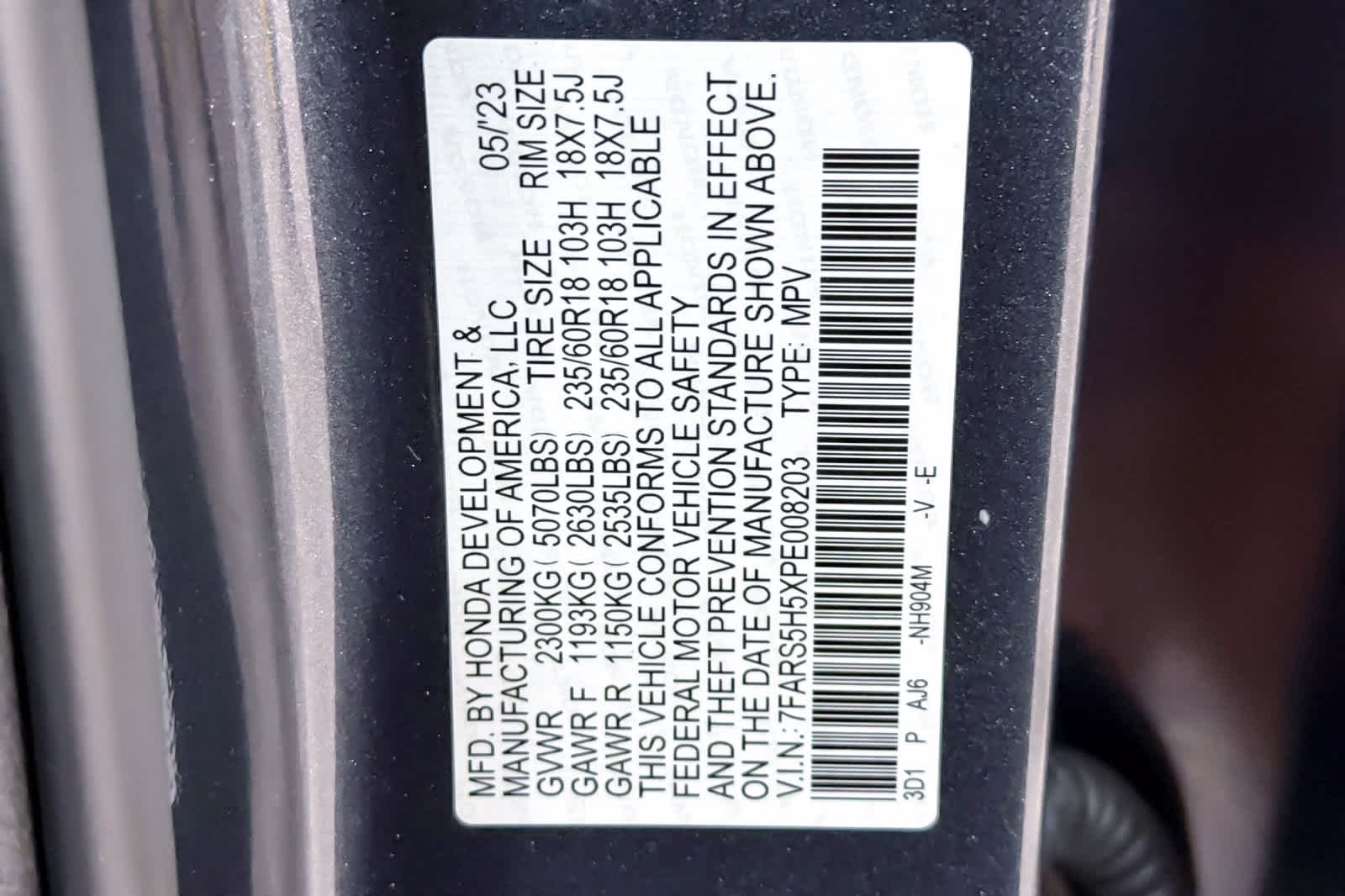 Used 2023 Meteorite Gray Metallic Honda Sport image 28