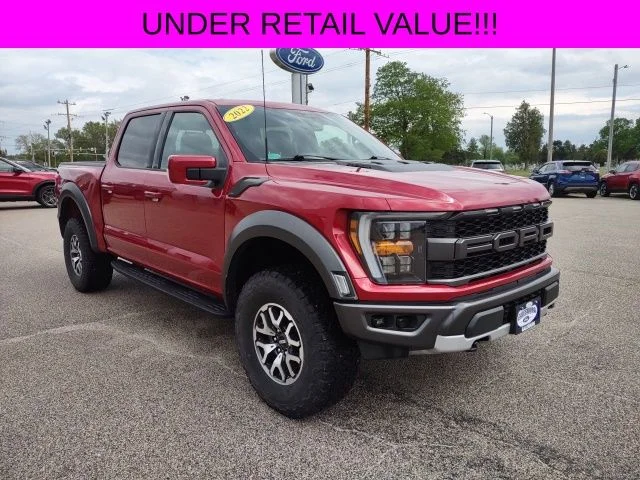 Certified Used 2022 Red Metallic Ford Raptor image 9