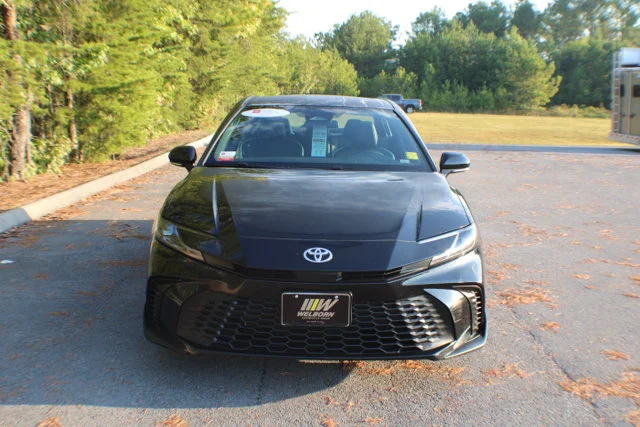 Used 2025 Midnight Black Metallic Toyota SE image 14