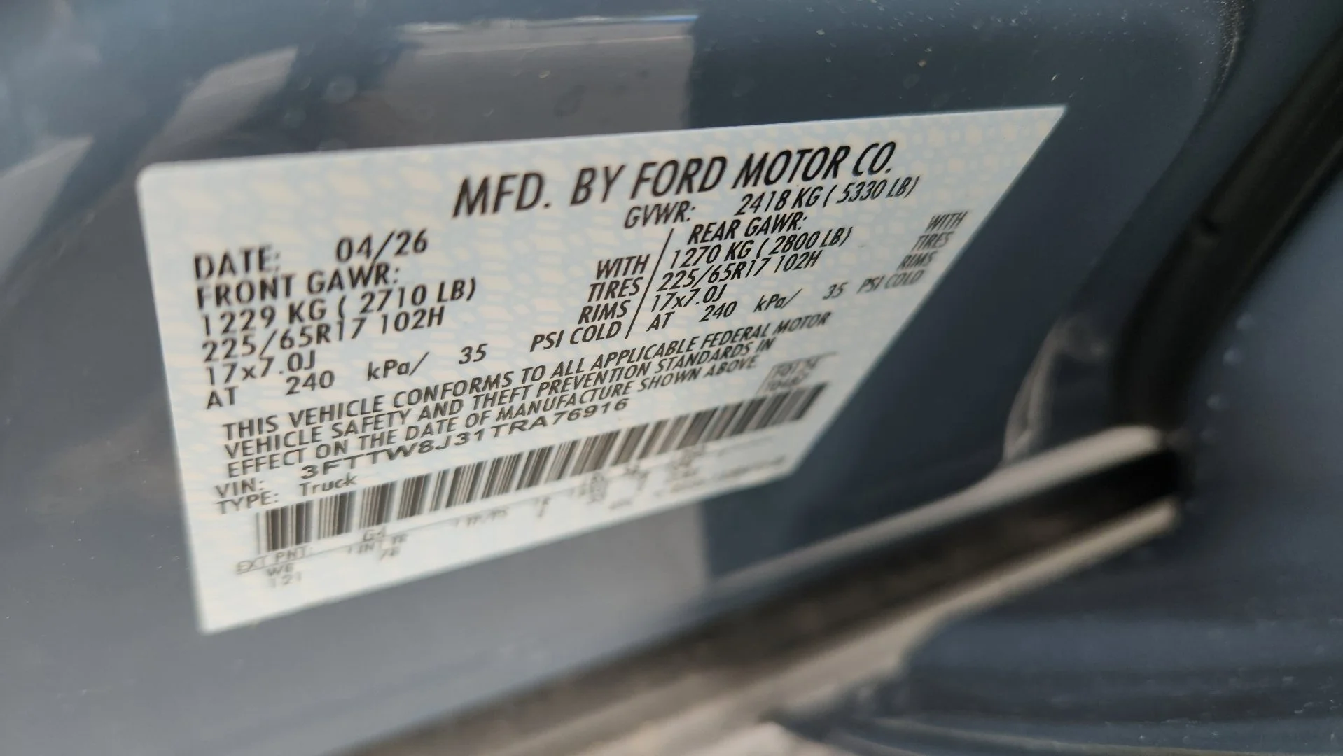 New 2026 Azure Gray Metallic Tri-Coat Ford XLT image 22