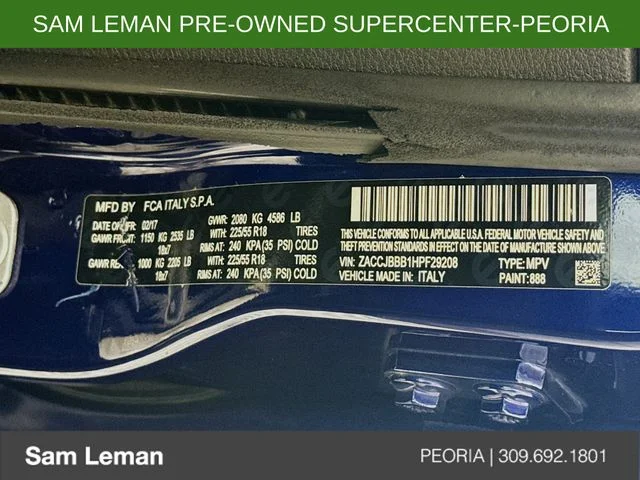 Used 2017 Blue Jeep Latitude image 29