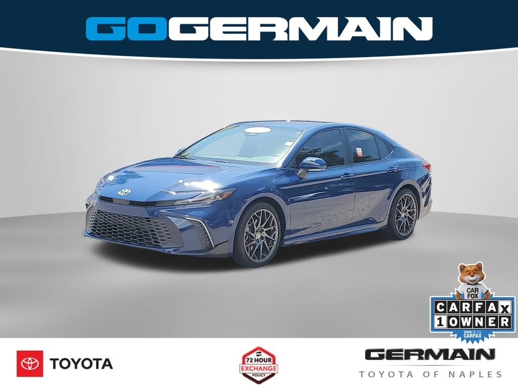 Certified Used 2025 Blue Toyota SE image 1