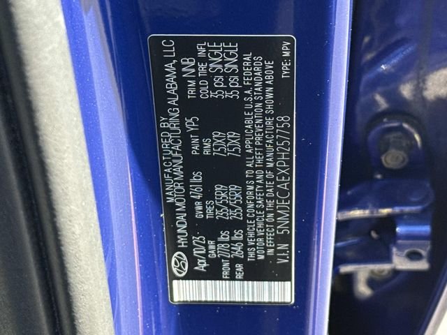 Certified Used 2023 Blue Hyundai Limited image 30